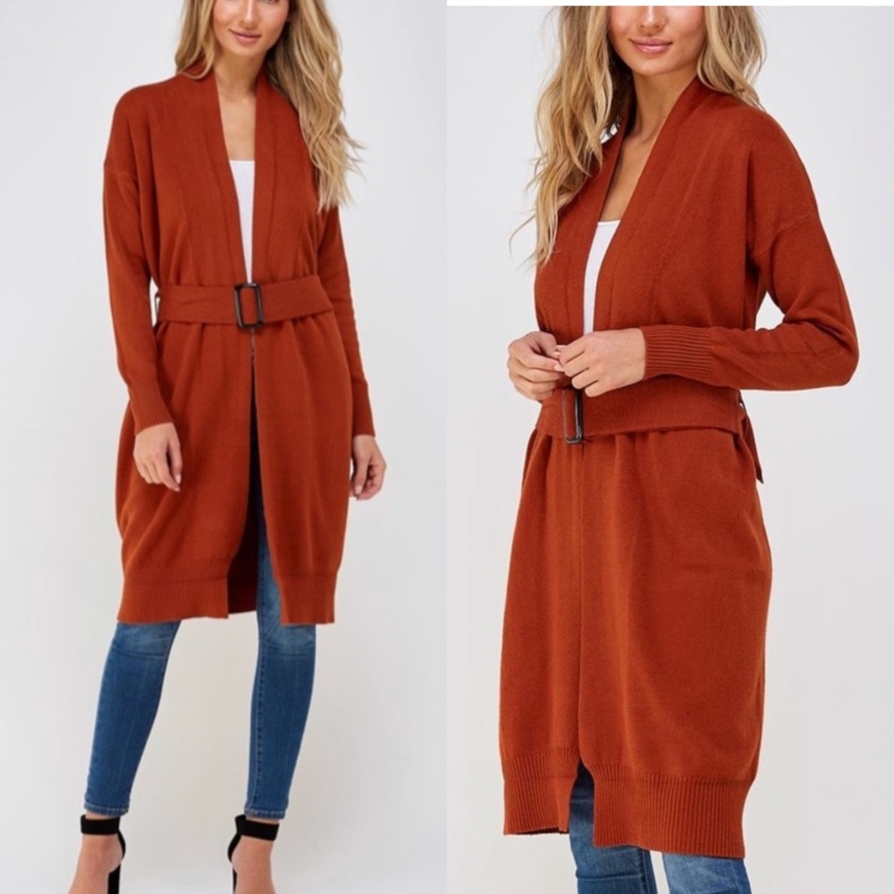 NWT Twelfth Love Long Belted Cardigan